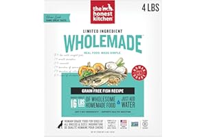 The Honest Kitchen Human Grade Wholemade™ Limited Ingredient Dehydrated Grain Free Fish Dog Food, 4lb