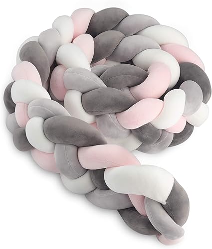 Navaris Tour De Lit Bebe Tresse De Lit 2m Blanc Multicolore Coussin Serpent Protection Contour De Lit Securite Bebe Chambre Berceau Canape Amazon Fr Bebes Puericulture