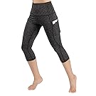 ODODOS High Waist Out Pocket Yoga Pants Tummy Control Workout Running 4 Way Stretch Yoga Leggings
