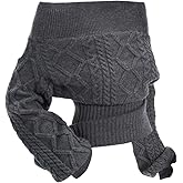 Verdusa Women's Off Shoulder Sweater Y2k Tops Cable Knit Cozy Sweaters Cinched Waist Elegant Knit Pullovers