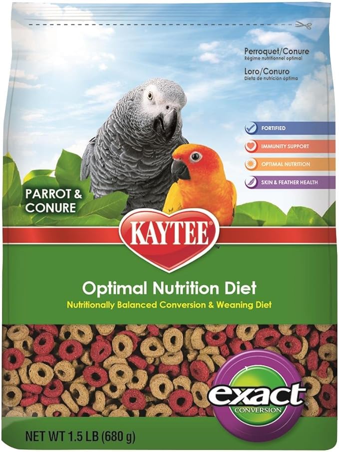 Kaytee Exact Conversion Bird Food For Parrots And Conures, 11/2Pound