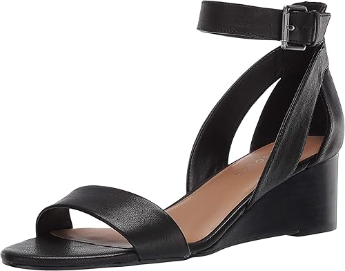 aerosoles black wedge sandals