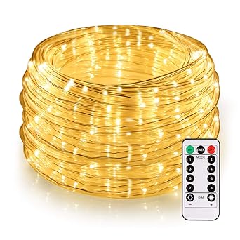 14M 120er LED Lichterschlauch mit Fernbedienung Timer, B-right 8 Modi Led schlauch mit Memory-Funktion für Innen Außen Party 