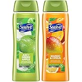 Suave Body Wash Variety 2-Pack, Juicy Green Apple + Mango Citrus – Gentle Body Washes with Fruit Blend Oil Essence, 18 Oz Ea