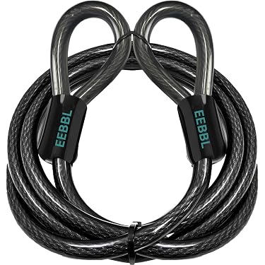 12 Câbles De Sécurité Acier Inoxydable - Antivol Léger Pour Vélo, Bagages, Clés - Double Boucle