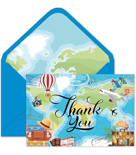 Whaline 24 Pack Flower Bird Thank You Card Blue And White Floral Greeting Cards With Envelopes Stickers Blank Note Cards For Wedding Birthday Baby