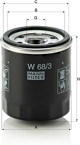 MANN-FILTER W 68/3 Oil Filter for Cars Transporters view 3
