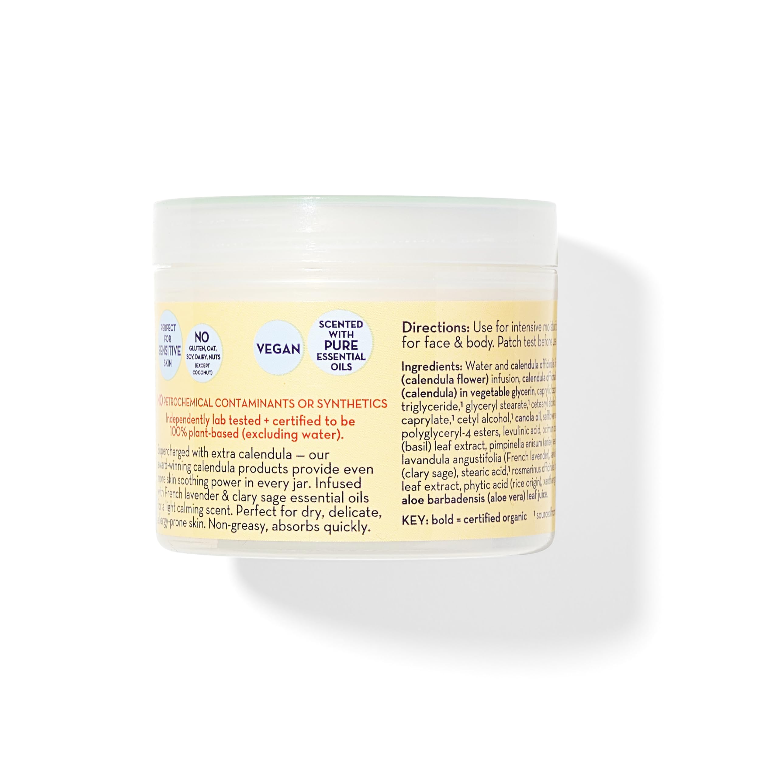 California Baby Calendula Cream | Soothing Baby Cream | Allergy Friendly | Plant-based | Soothes and Moisturizes Irritated, Dry Skin on Face and Body | 4 oz