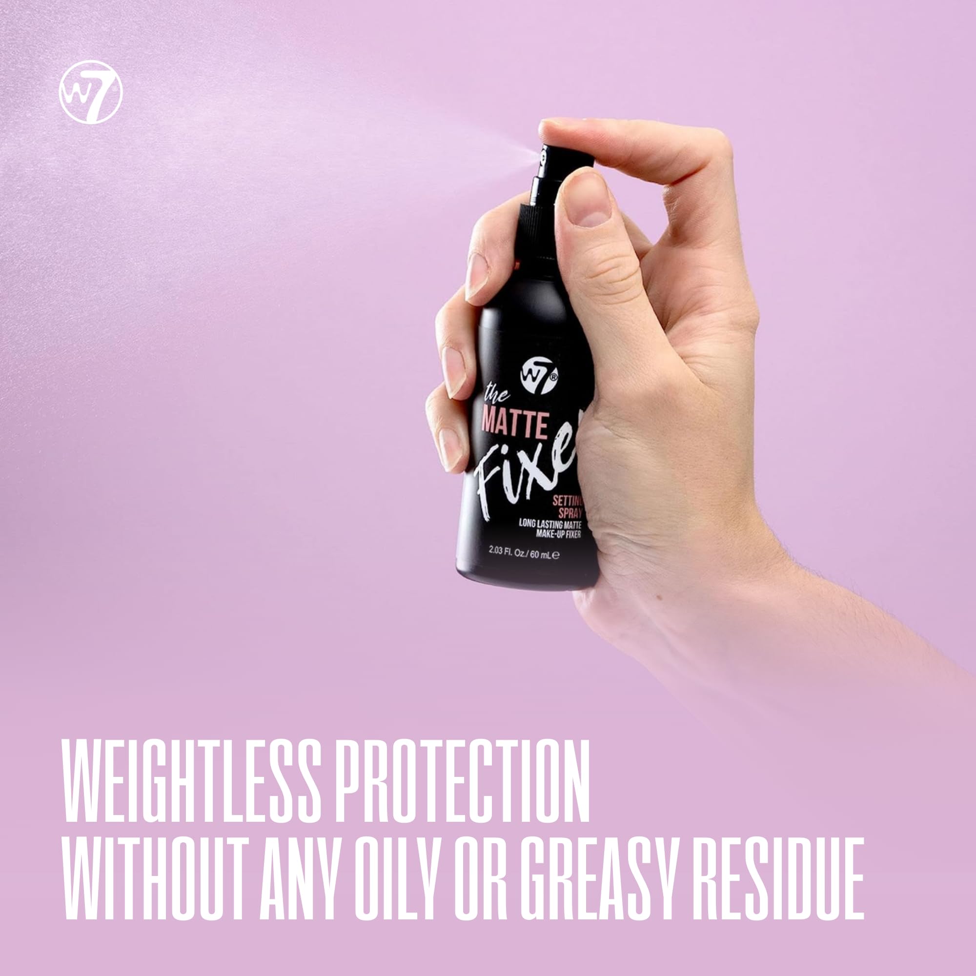 W7 Prime Magic & The Fixer Matte Set - Makeup Primer & Setting Spray Duo for a Smooth, Matte Finish - Pore Minimizer & Shine Control - Quick-Drying, Non-Sticky - Vegan & Cruelty-Free