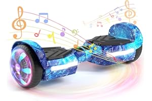 SIMATE Scooter, Bluetooth Speakers and LED Light-Up Wheels, APP Control, Dual 250W Motors, 8.5 mph Max Speed & 8.5 Miles Max Range, Gifts for Kids Adults Girls Boys