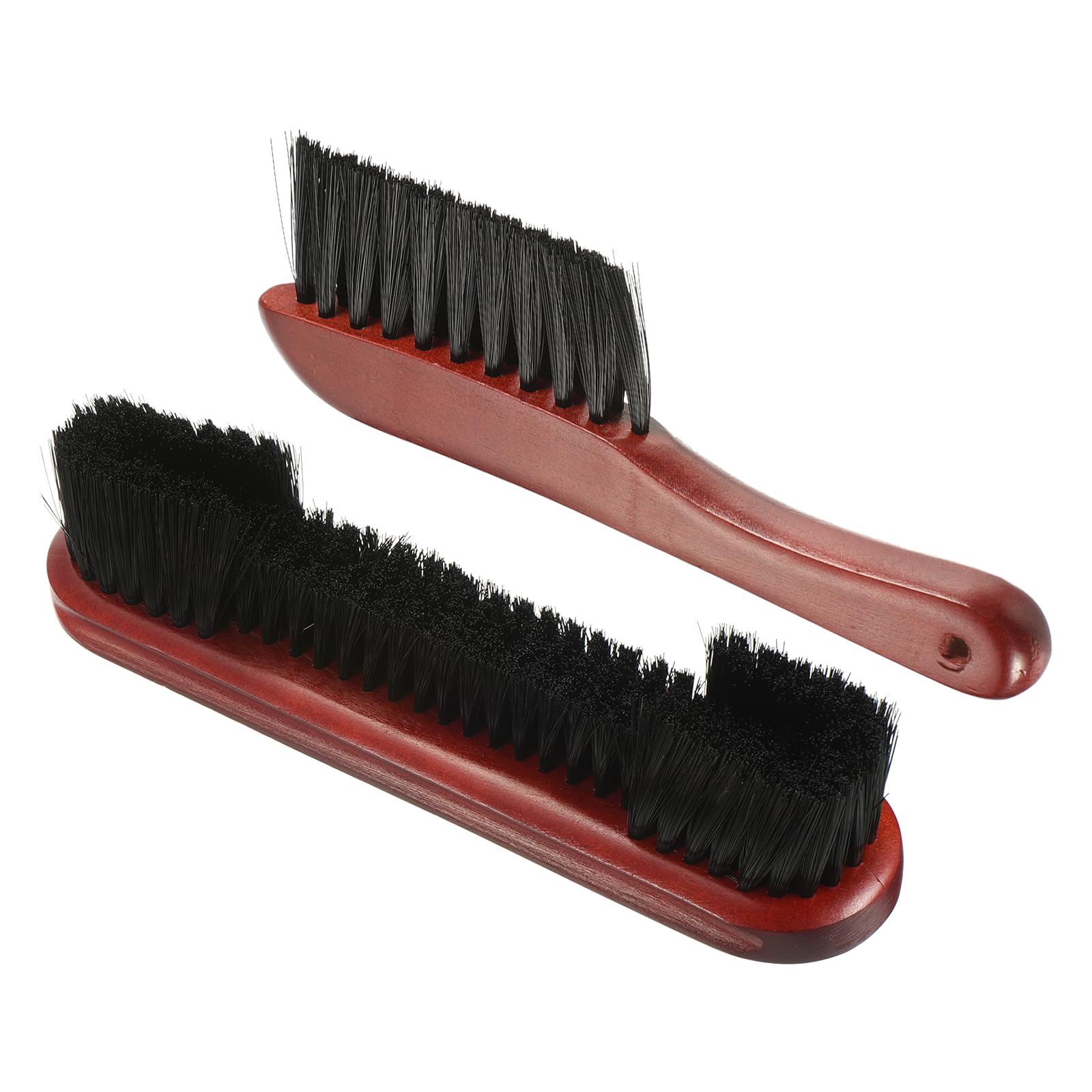 M METERXITY Billiard Pool Table Rail Brushes Set - Billiard Pool Snooker Accessories, Wood Handle Nylon Bristle, Apply to Billiards Table (23 x 5.5 Cm, Burgundy)