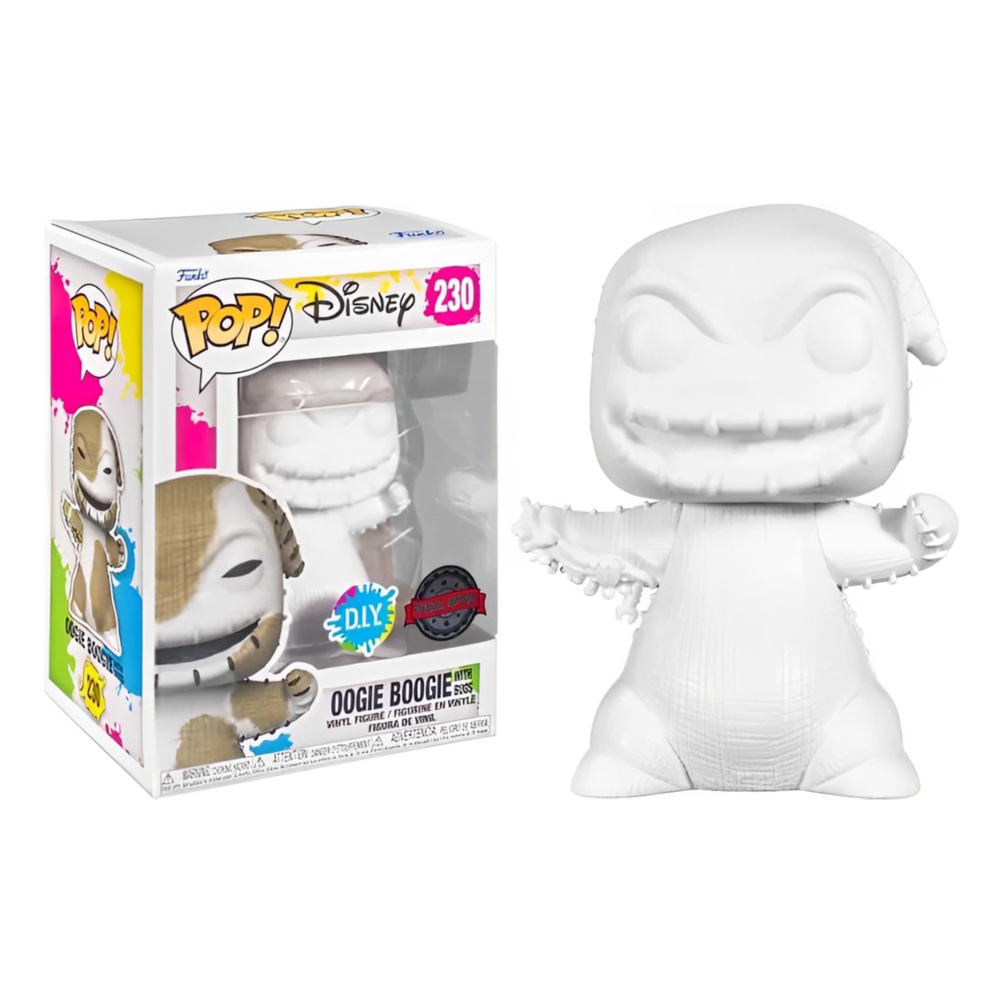 Funko 889698579605 POP File-NBX Oogie Boogie (DIY)(White) Action Figures, Multicoloured