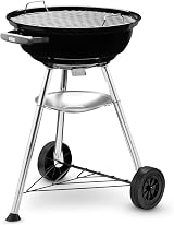 Weber Compact Kettle Charcoal Barbecue 47 cm with Stand & Wheels Black view 9