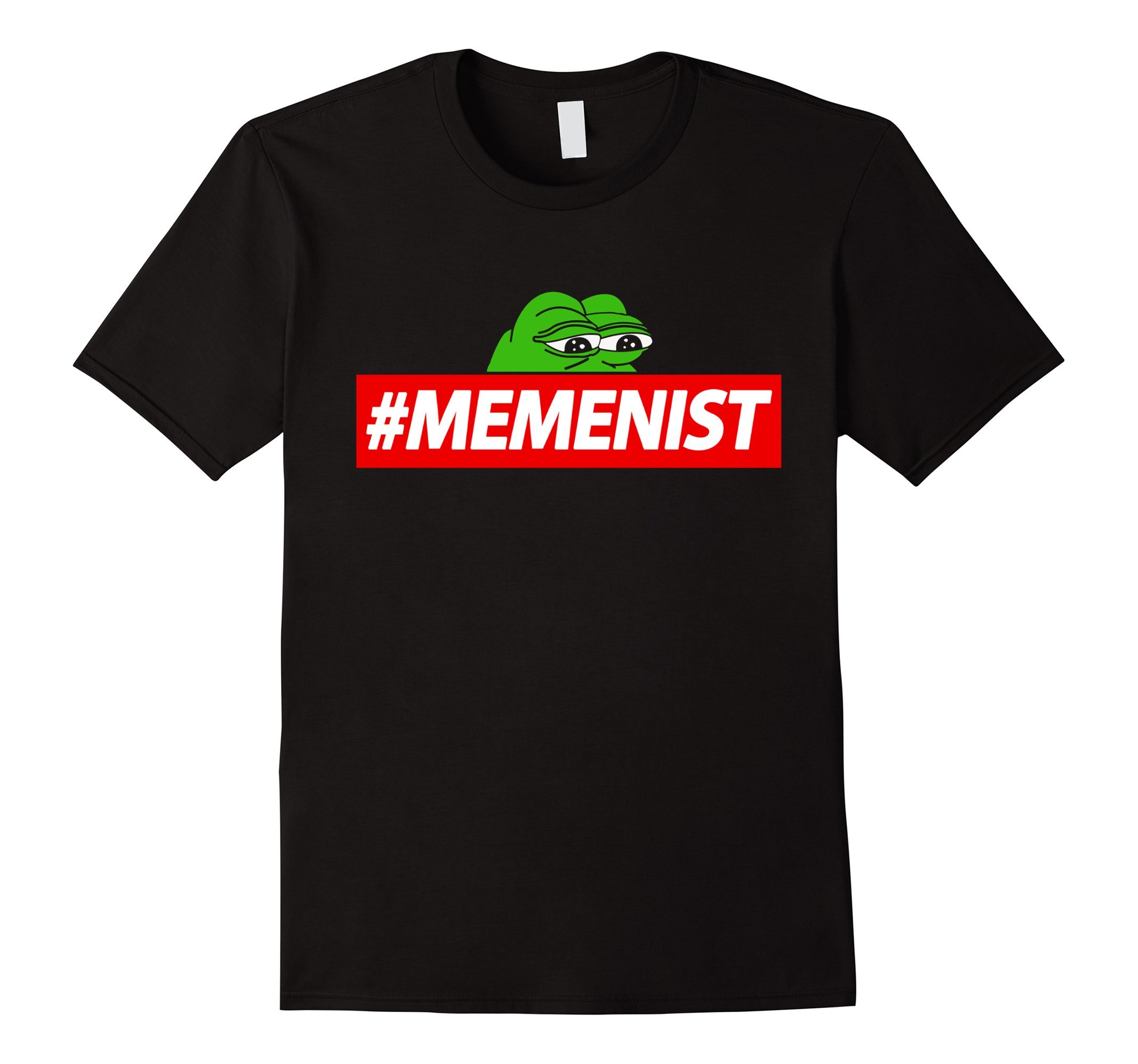Men's Memenist T-Shirt Pepe Sad Frog Dank Memes Shirt Medium Black