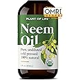 Neem Oil by Plant of Life, Multi-Purpose, Skin, USDA Certified Organic, OMRI Listed, 100% Pure, Natural, Cold Pressed Neem Se