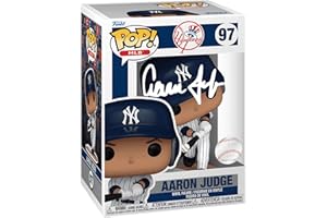 HOFSM.COM HALL OF FAME SPORTS MEMORABILIA Aaron Judge #97 Facsimile Signed Reprint Laser Autographed Funko POP! Baseball MLB: New York Yankees Figurine with Protector Case