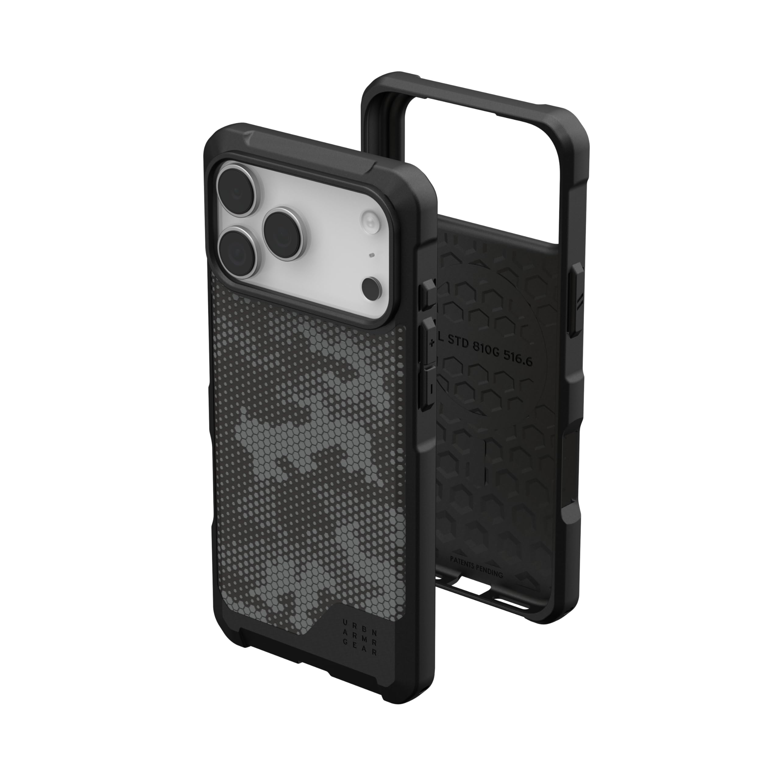 URBAN ARMOR GEAR UAG Designed for iPhone 17 Pro Max Case Metropolis LT - Compatible with MagSafe Military Grade Protective Cover, Micro Hex Camo Graphite