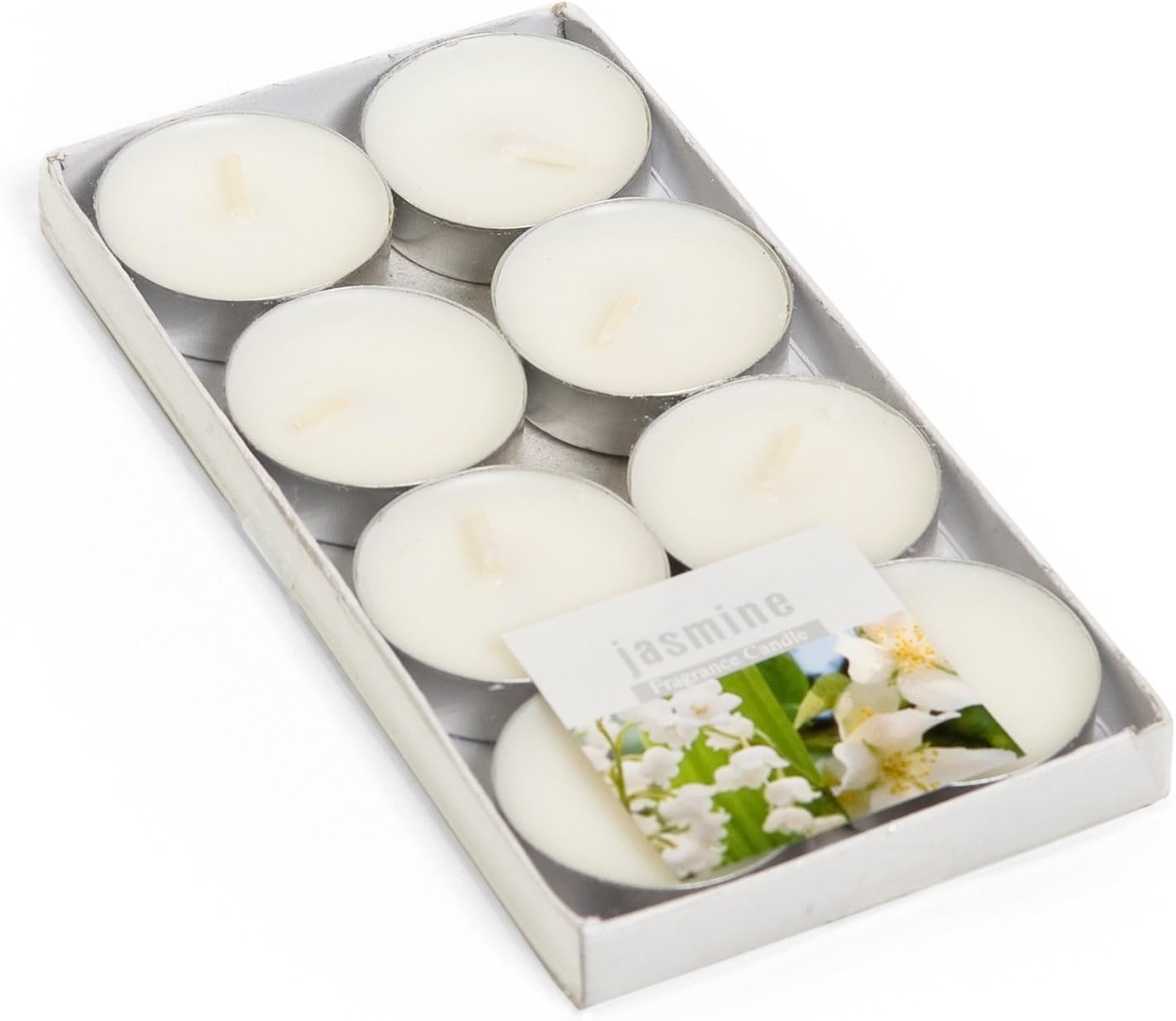 8pcs Jasmin Scented Tealight Candles