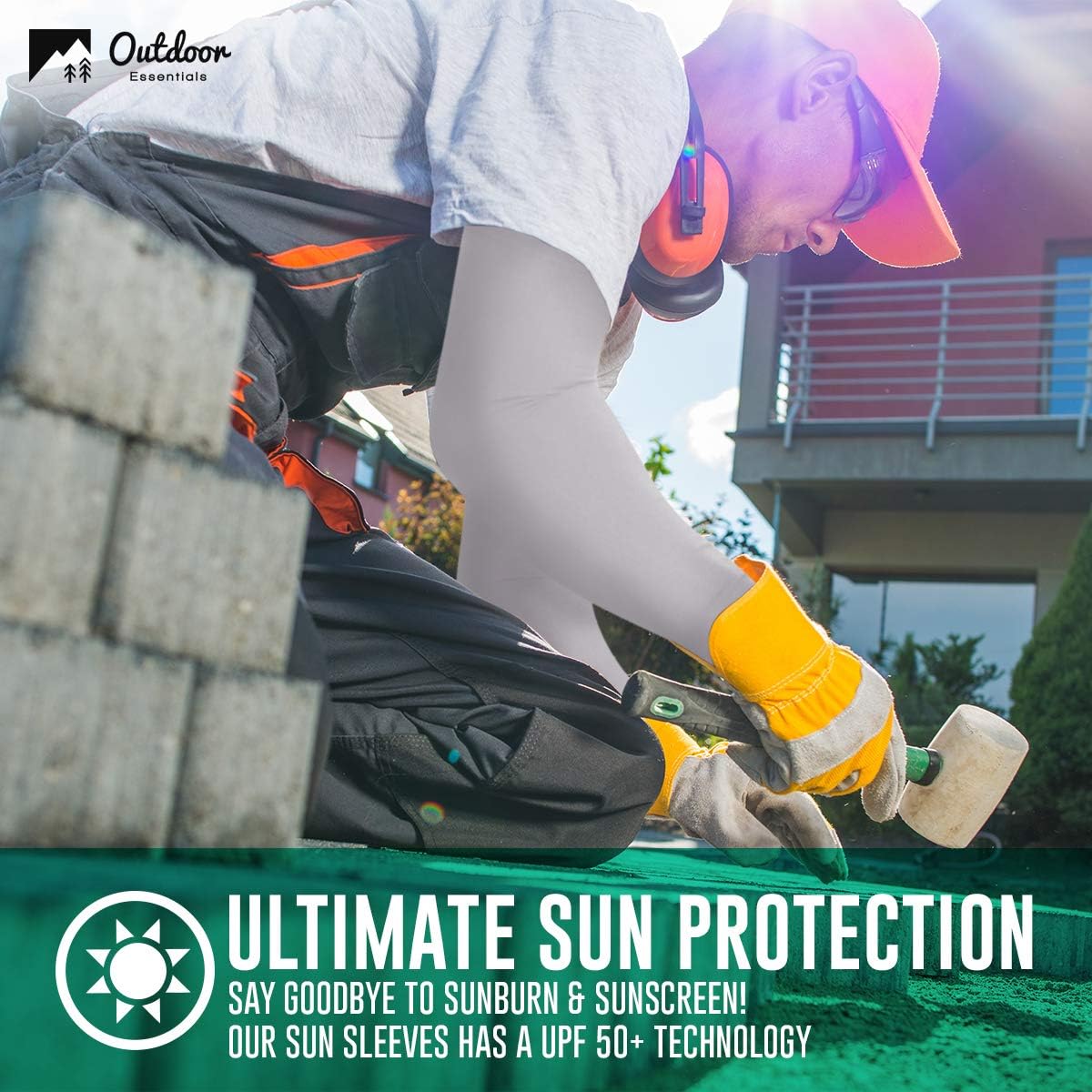 UV Sun Protection Arm Sleeves - Cooling Compression Sleeves for Men & Women - UPF 50 Arm Cover/Shield for Basketball, Running, Cycling, Golf, Volleyball, Baseball, Football & Other Outdoor Sports : Clothing