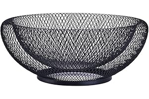 Pimuza Fruit Stand Vegetables Serving Bowls Basket Holder for Kitchen Counter Banana, Table Centerpiece, Store Display, Dinin