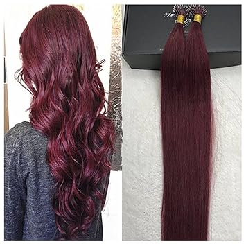 16 99j Fshine 16 Inch 40g 50strands Per Package Red Wine