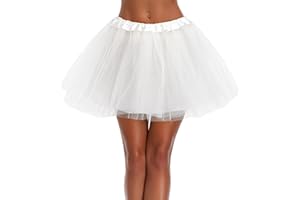 *DAISYSBOUTIQUE* Women Teen Adult Classic Elastic 3 4 5 Layered Tulle Tutu Skirt Costume Bottom