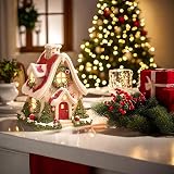 Pipihome Log Cabin Incense Burner - Gingerbread House Holiday Decor view 8