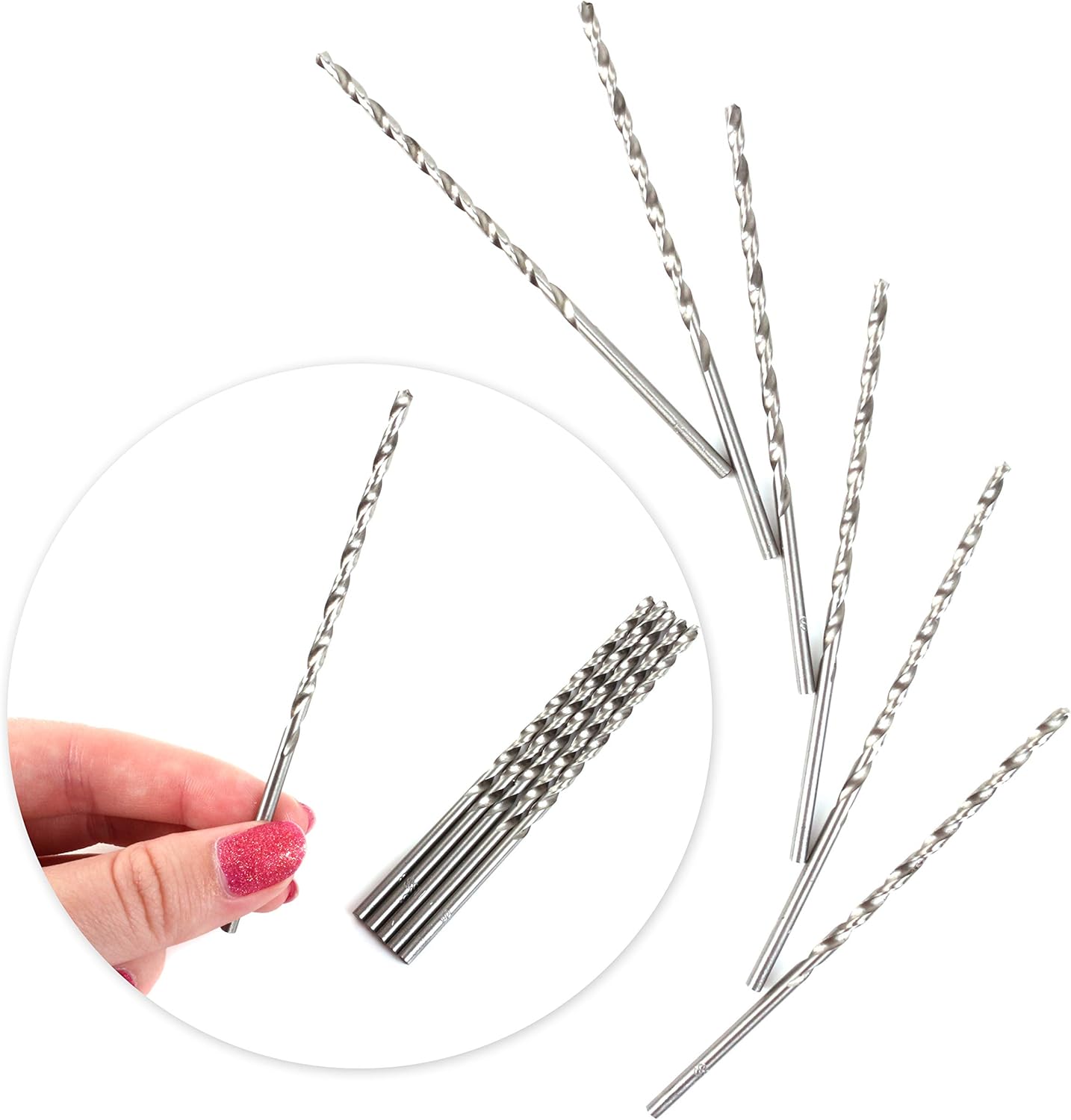 6X Extra Long 100mm Twist Drill Bits 3mm Shank Metal/Wood Drilling