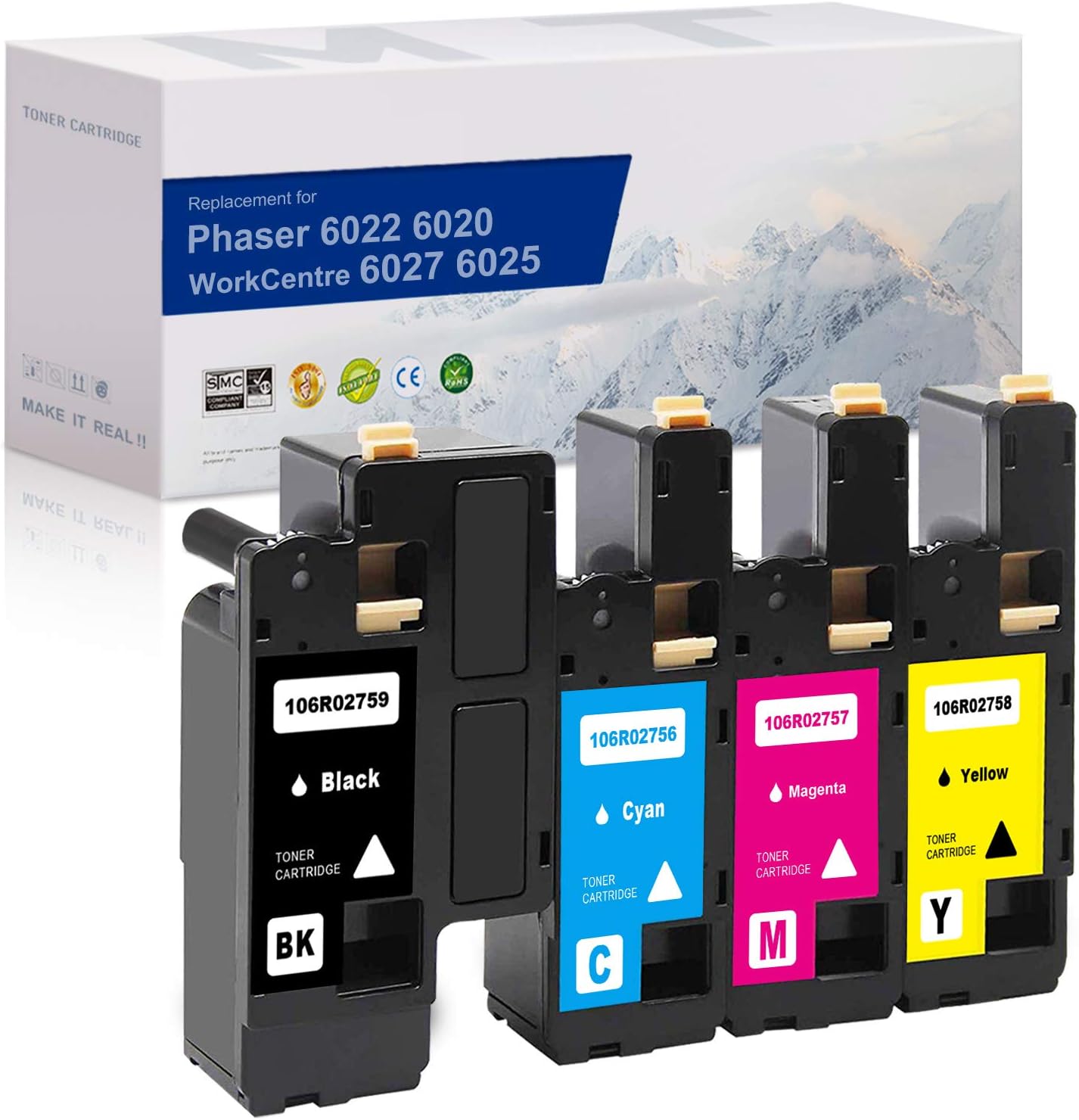 MYTONER Compatible Toner Cartridge Replacement for Xerox WorkCentre 6027 6025 Phaser