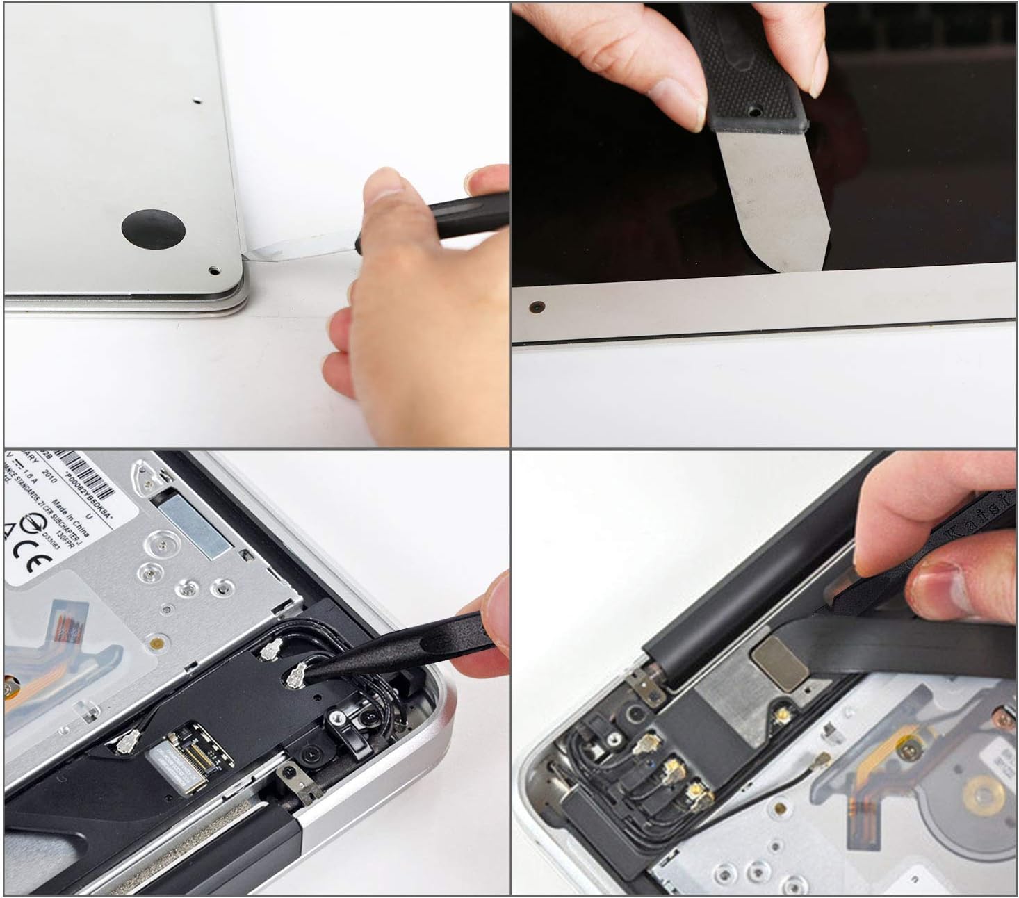 Kaisi 5pcs MacBook Repair Tool Kit Precision P5 Pentalobe Screwdriver, T5 Torx and PH000 Phillips Screwdriver with Ultra-Thin Steel and Nylon Spudgers for MacBook Pro & MacBook Air with Retina Display: Electronics