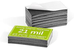 LAIHIULAAN 45 Pcs business card magnets peel and stick Promotional advertising Items Personalized Magnetic Business Cards 2x3.5 Inch