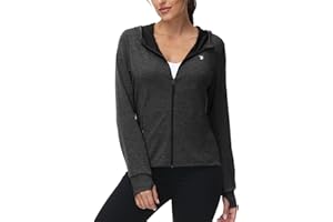 TBMPOY Womens UPF 50+ Sun Protection Hoodie Jackets Light Weight Long Sleeve Shirts Hiking Outdoor Full Zip Tops
