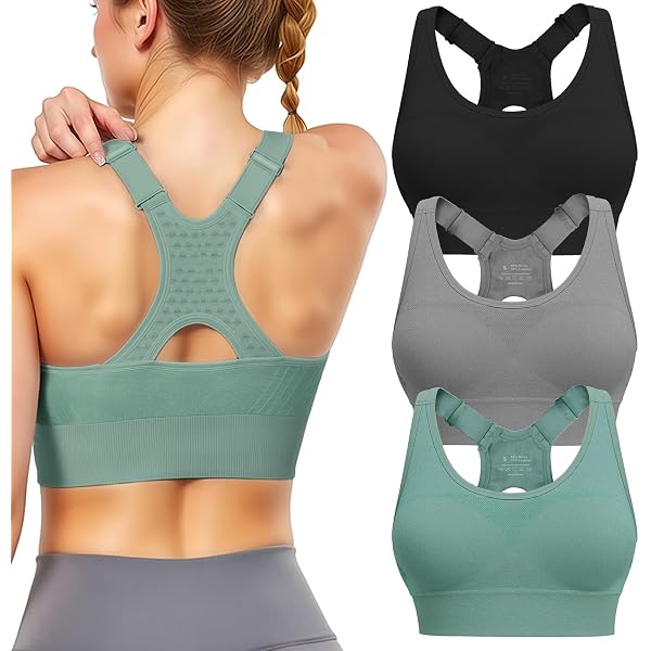 TomTiger Women Sports Bra High Impact With Removable Padded
