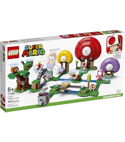 Lego 71368 Super Mario Toad Treasure Hunt Expansion Set Game