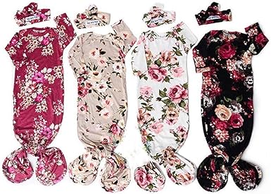 baby nightgowns with drawstring bottom