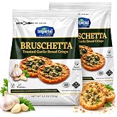 Imperial Delights Bruschetta Toasted Bread Bites Garlic &amp; Parsley 5.3oz 2Pk | Toasted garlic bread, imported from Spain.