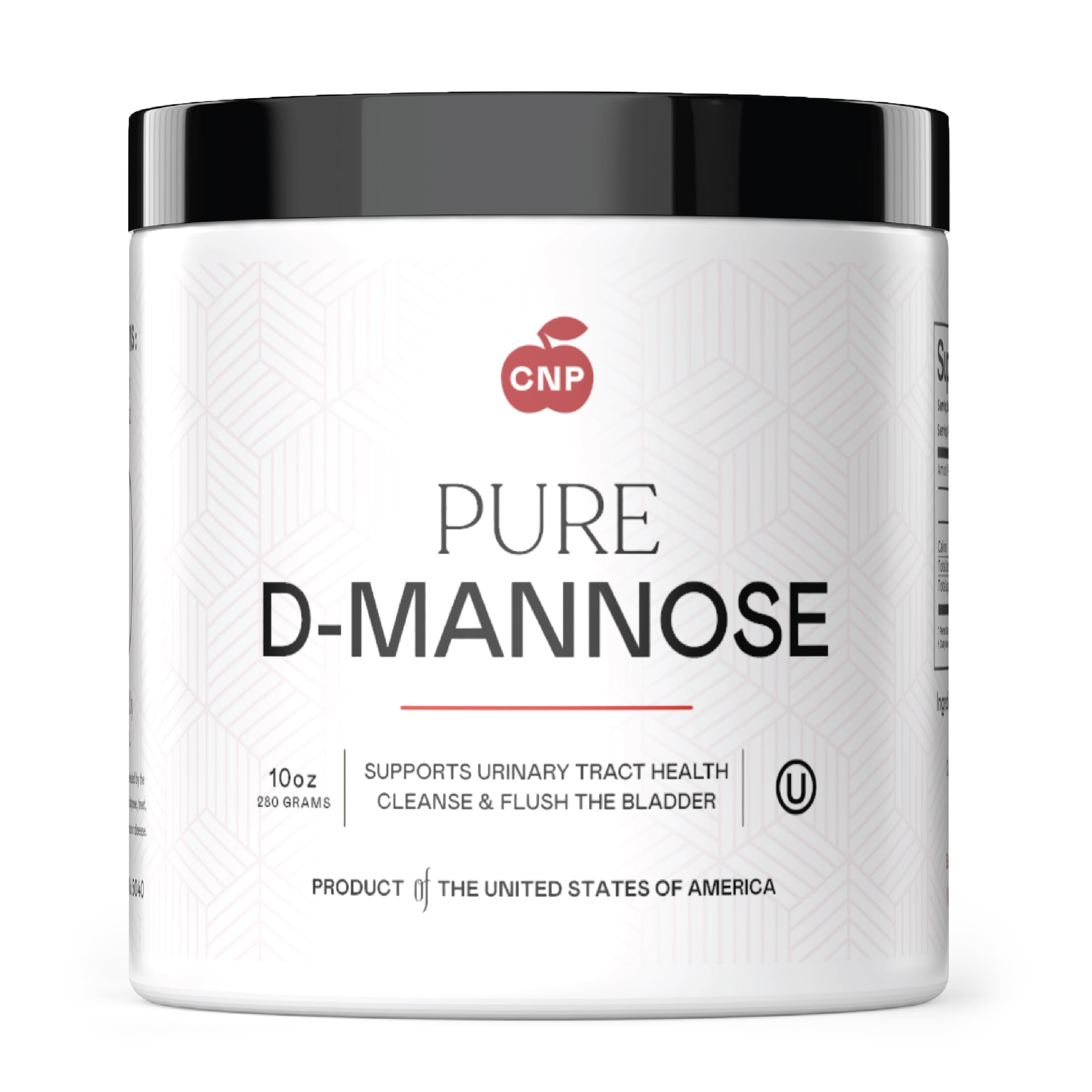 Complete Natural Products Pure D-Mannose Powder Supplement - Bulk D-Mannose 8oz (227 g) 115 Servings for UTI, Bladder, & Urinary Tract Health