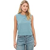 Vince Women's Henley Crew Neck Shell