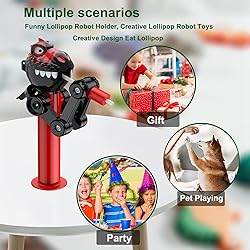 HDLNKAK 2 Pcs Lollipop Case, Funny Lollipop Robot