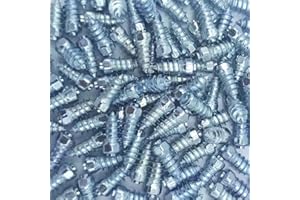 100pcs Tire Stud Screw 15mm/0.59" Wheel Tyre Stud Screws Snow Tire Spikes for Car/ATV/SUV/Motorbike/Motorcycle/Forklift/Mini-
