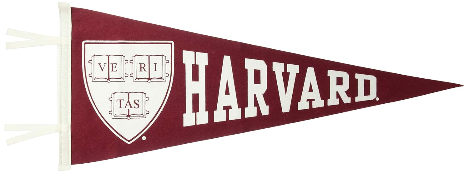 Harvard University Crimson Pennant Full Size 12 X 30 Banner