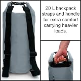 Ultra Dry Adventurer Premium 20L Waterproof Dry Bag with Phone Case Gray view 7