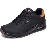 Skechers Men's Uno Suited On Air Sneaker | Casual Shoe, Air-Cooled Memory Foam, Skech-Air, Lace up