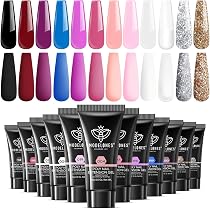 Amazon.com: Modelones Kit de gel de uñas de polietileno con ...
