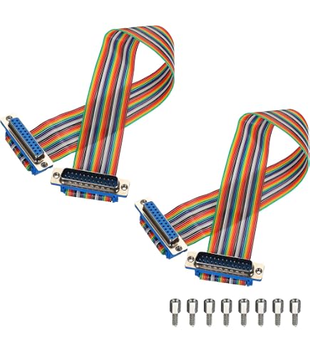 1 Meter Gray Flat Ribbon Cable - 40 Pin, 1.27mm Pitch, For 2.54mm FC Connectors