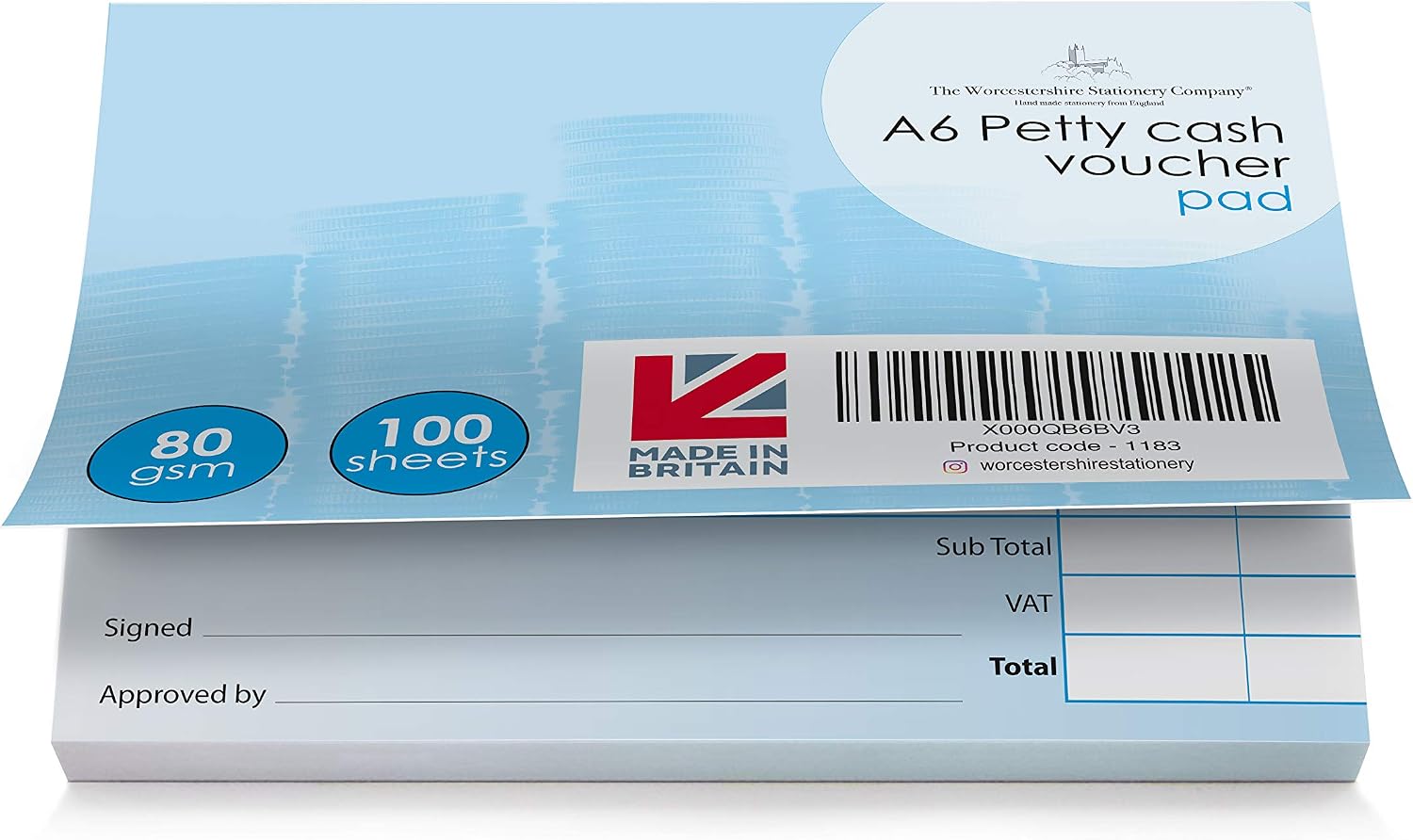 Petty Cash Voucher pad, 100 vouchers per pad - Pack of 10, 1,000 vouchers in Total - Image 4
