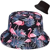 Malaxlx Unisex Bucket Hat Beach Sun Hat Aesthetic Fishing Hat for Men Women Teens, Reversible Double-Side-Wear