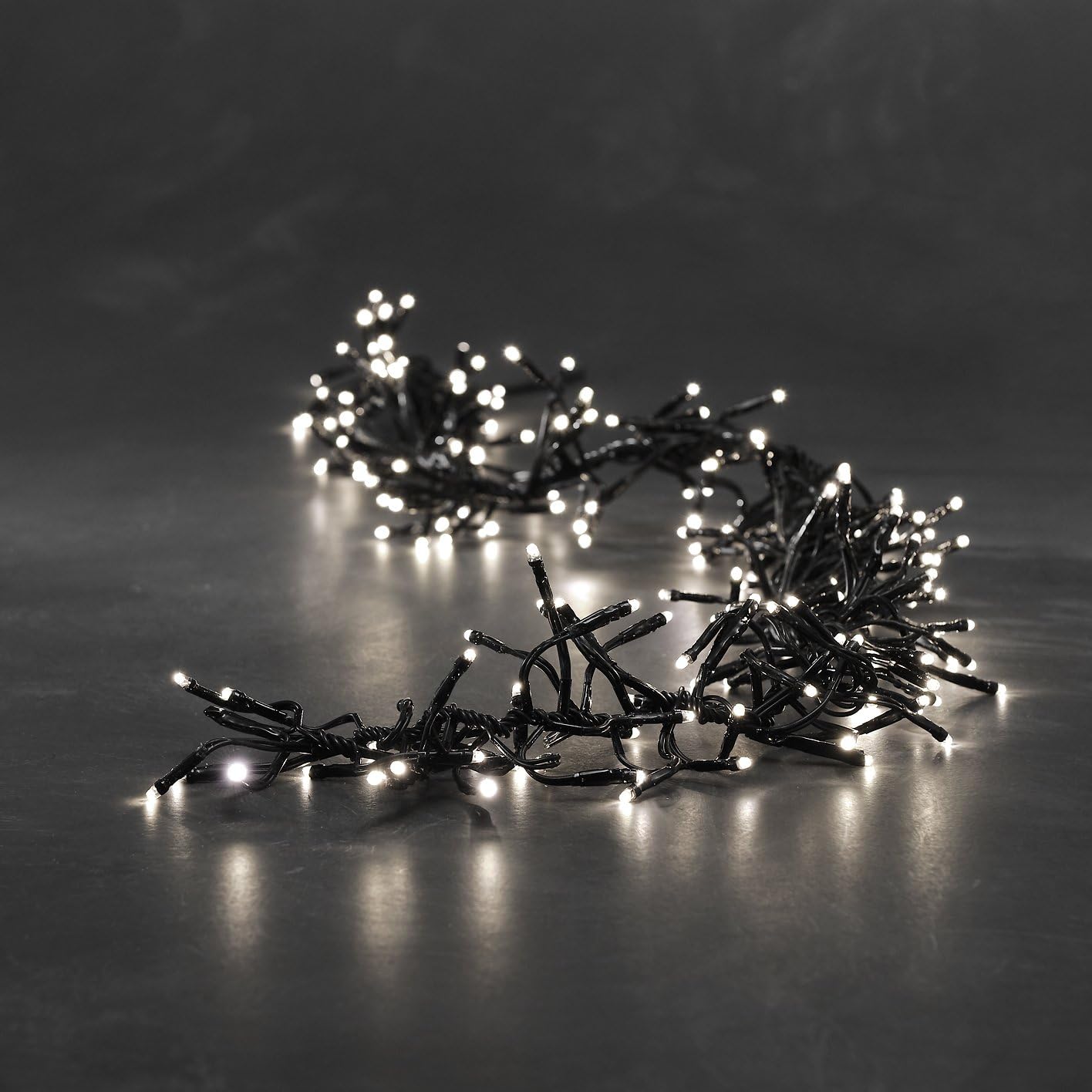 Konstsmide LED Cluster Light Set On Black Wire Static, 1 m – Warm White ...