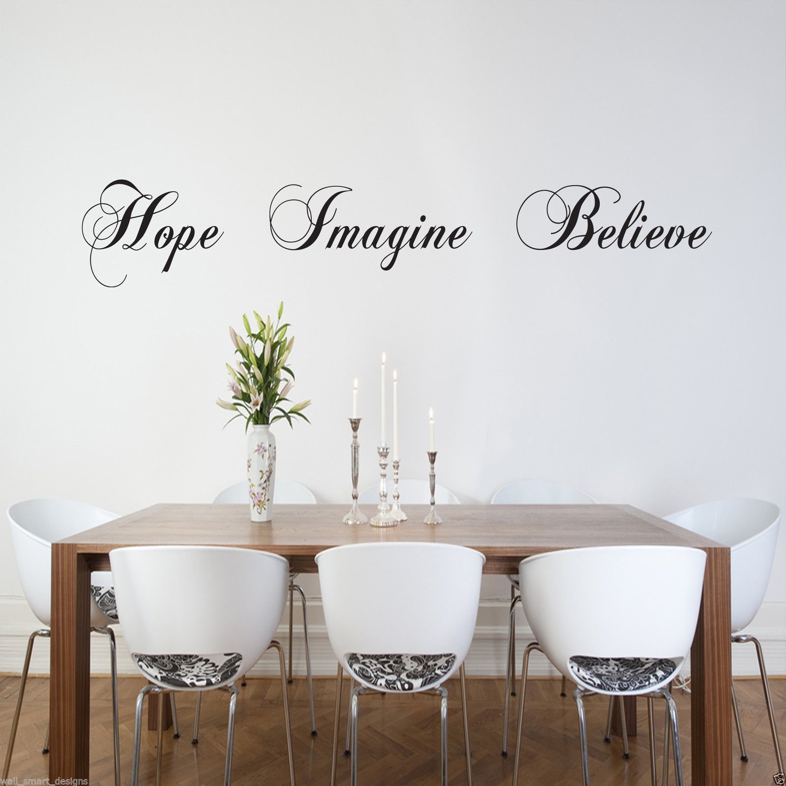 Wall Smart Designs Hope Imagine Believe Art Sticker Lounge Room Quote Decal Mural Stencil Transfer WSD494