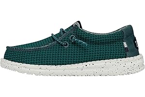 Hey Dude Wally Toddler Sport Mesh | Boy's Shoes | Boy's Slip On Loafers | Comfortable & Light Weight